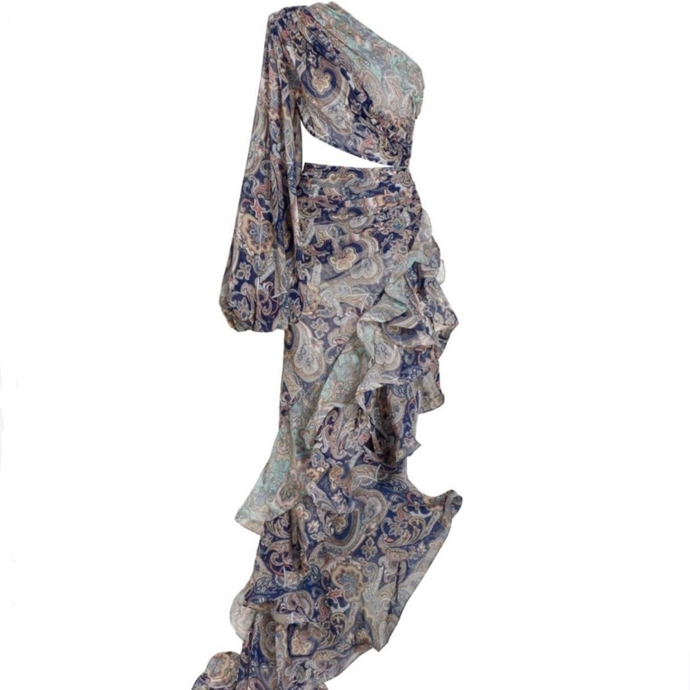 Sara Gown in Blue Multi Bronx and Banco - size M